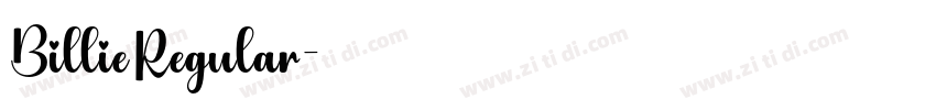 Billie Regular字体转换 Billie Regular字体转换